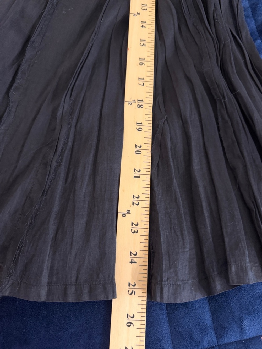 Odille Anthropologie  Skirt Black Layered Cotton Silk US 4 - Picture 6 of 8